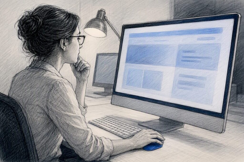Landing page compliance review workstation